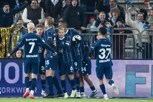 Malmö FFs Hugo Bolin jublar