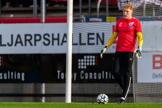 Degerfors målvakt Rasmus Forsell