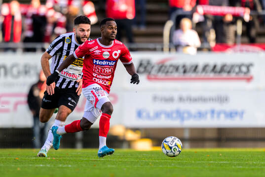 Landskronas Edi Sylisufaj och Degerfors Nahom Girmai Netabay