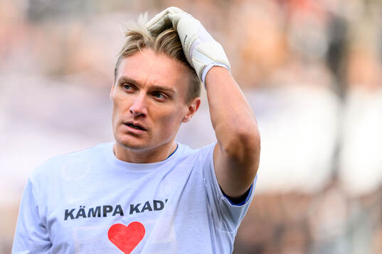 Landskronas målvakt Svante Hildeman