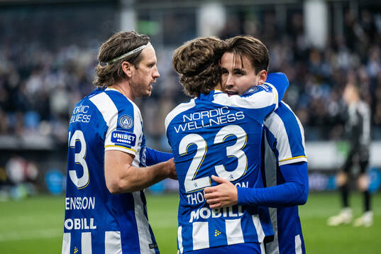 IFK Göteborgs Gustav Svensson och Anders Trondsen jublar