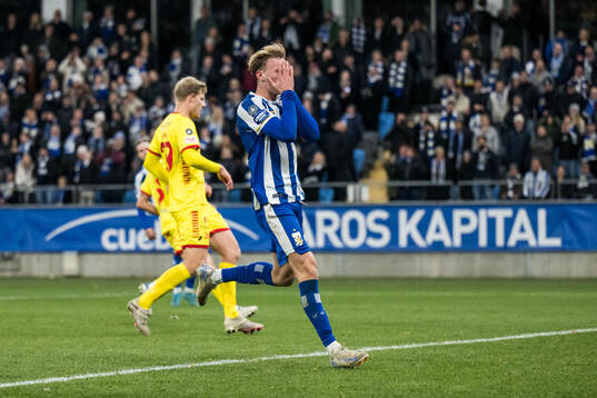 IFK Göteborgs Laurs Skjellerup deppar