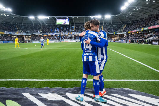 IFK Göteborgs Gustaf Norlin och Anders Trondsen jublar