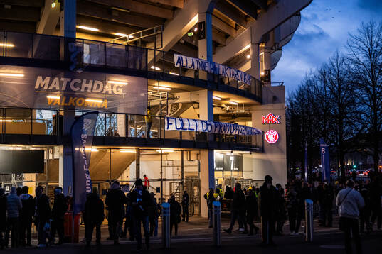 Banderoller på Gamla Ullevi
