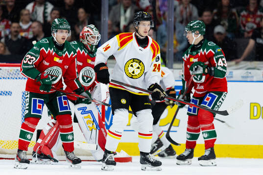 Frölundas Linus Högberg och Brynäs Linus Lindblom
