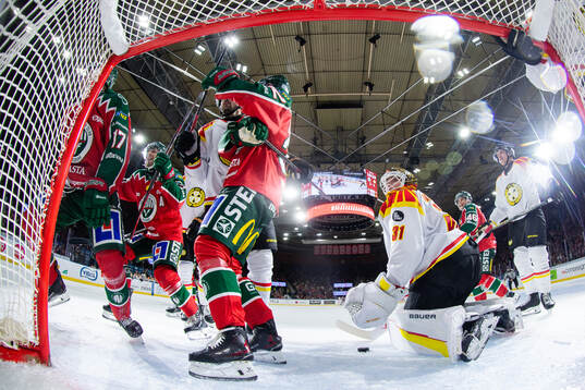 Brynäs målvakt Erik Källgren deppar