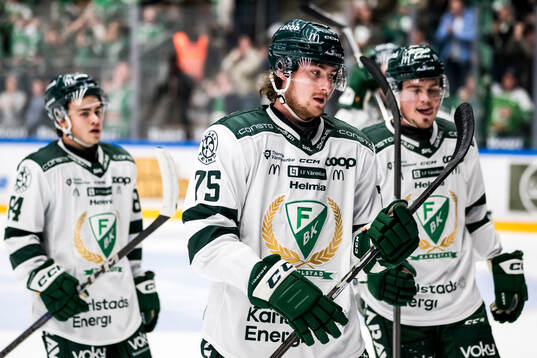 Färjestads Jeremy Salvas Groleau deppar