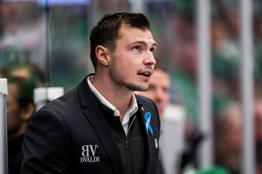 Rögles assisterande tränare Max Bohlin
