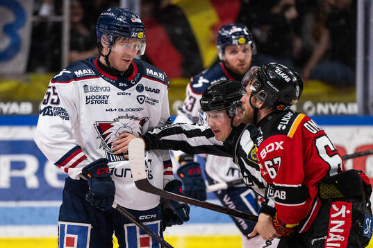 Linköpings Arvid Aronsson och Luleås Linus Omark