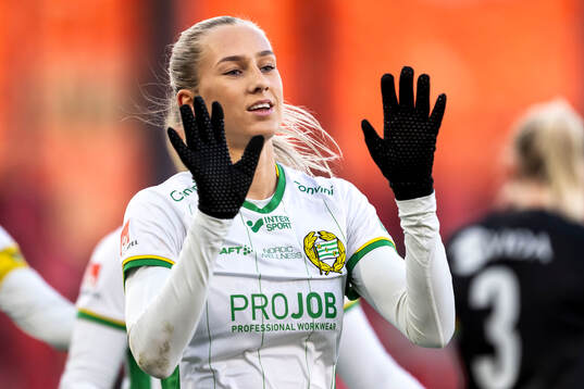 Hammarbys Ellen Wangerheim jublar