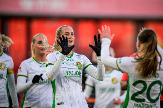 Hammarbys Ellen Wangerheim jublar