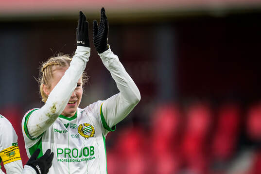 Hammarbys Julie Blakstad jublar