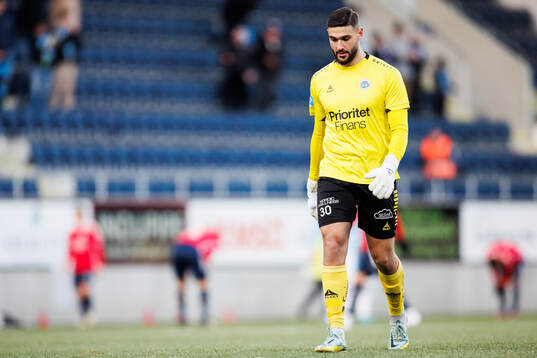 Utsiktens målvakt Elias Hadaya deppar