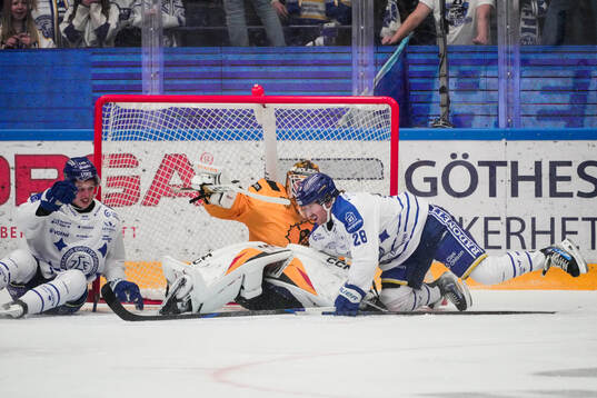 Leksands Anton Johansson och Justin Glenn Kloos mot