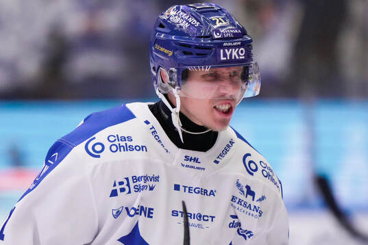 Leksands Joonas Lyytinen jublar