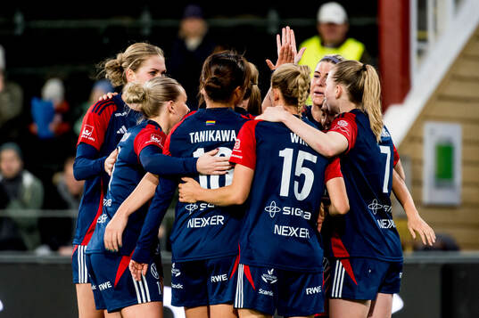 Rosengårds Olivia Schough jublar