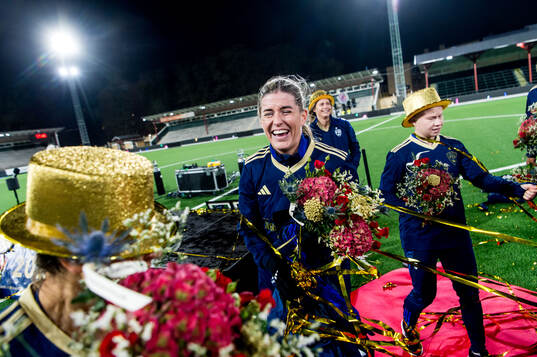 Rosengårds Olivia Schough jublar