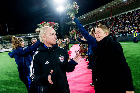 Rosengårds Caroline Seger och sportchef Therese Sjögran