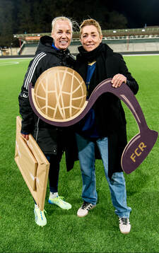 Rosengårds Caroline Seger och sportchef Therese Sjögran