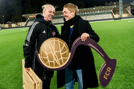 Rosengårds Caroline Seger och sportchef Therese Sjögran
