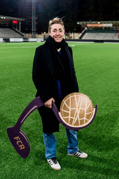 Rosengårds Caroline Seger och sportchef Therese Sjögran