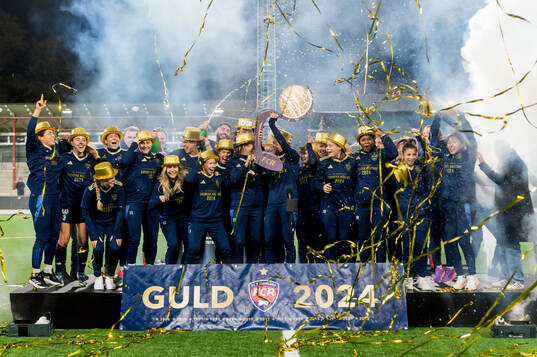 Rosengårds spelare jublar