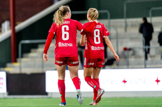 Linköpings Noor Hoelsbrekken Eckhoff och Sara Eriksson