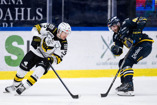 Västerås Jacob Hayhurst och Södertäljes Sebastian Dyk
