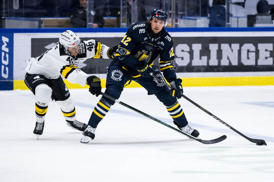 Västerås Svante Sjödin och Södertäljes Viktor Liljegren