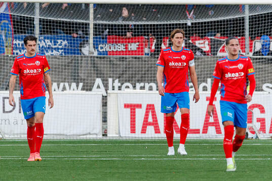 Helsingborgs Jon Birkfeldt, Thomas Pauck Rogne och Ervin