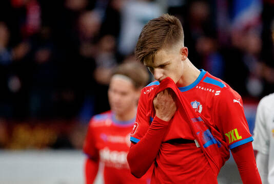 Helsingborgs Adrian Svanbäck deppar