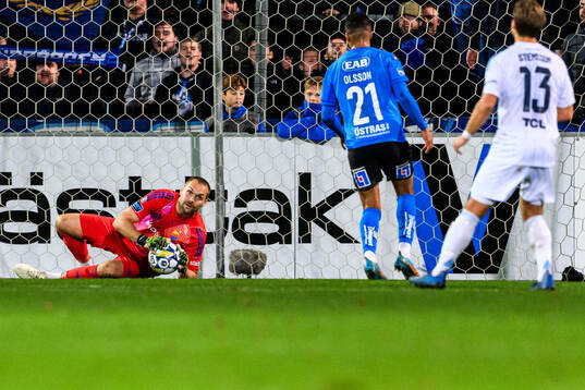 Djurgårdens målvakt Oscar Jansson