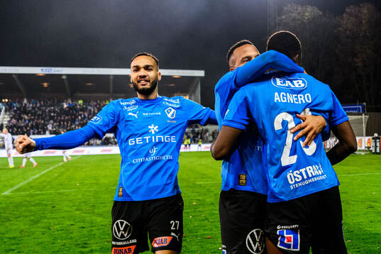 Halmstads Vinicius Nogueira De Oliveira och Yannick Agnero