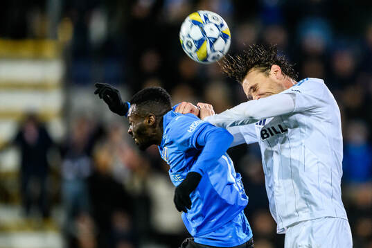 Halmstads Blair Sebastian Turgott och Djurgårdens Albin