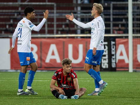 Brommapojkarnas Wilmer Odefalk deppar