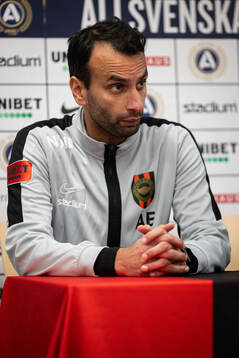 Brommapojkarnas tränare Andreas Engelmark