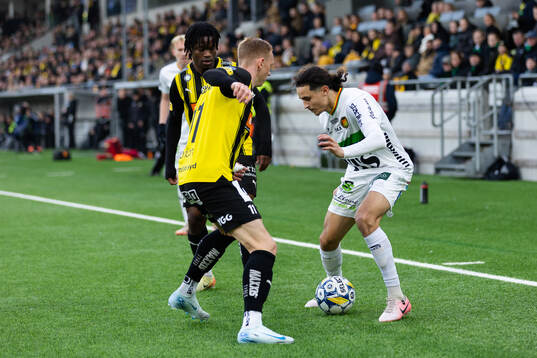 Häckens Julius Lindberg och GAIS Amin Boudri