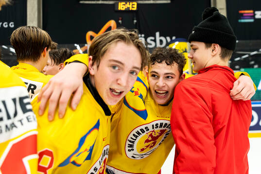 Smålands Lucas Svensson jublar