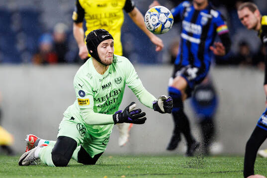 Mjällbys målvakt Noel Törnqvist