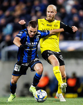 Sirius Leo Walta och Mjällbys Viktor Gustafson