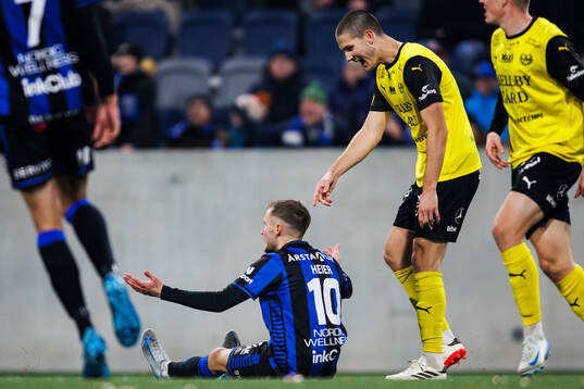 Sirius Melker Heier och Mjällbys Rasmus Wikström