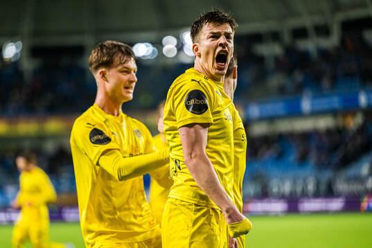 Jostein Maurstad Gundersen of Bodø/Glimt celebrates