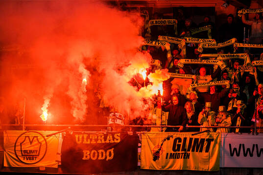 Spectators in the stands