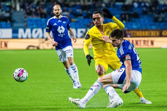 Omar Elabdellaoui of Bodø/Glimt and Kristoffer Haugen of