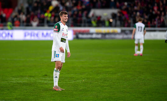 Skövde AIKs lagkapten Filip Schyberg deppar