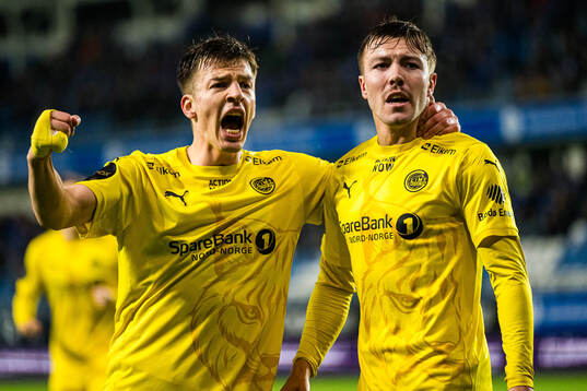Fredrik André Bjørkan of Bodø/Glimt celebrates