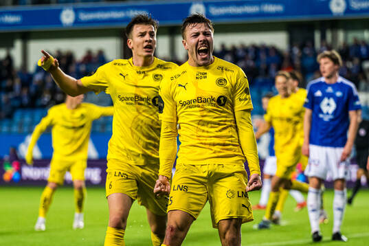 Fredrik André Bjørkan of Bodø/Glimt celebrates