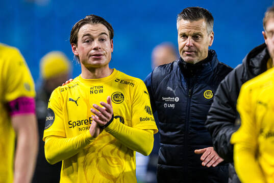 Patrick Berg and Kjetil Knutsen, head coach of Bodø/Glimt