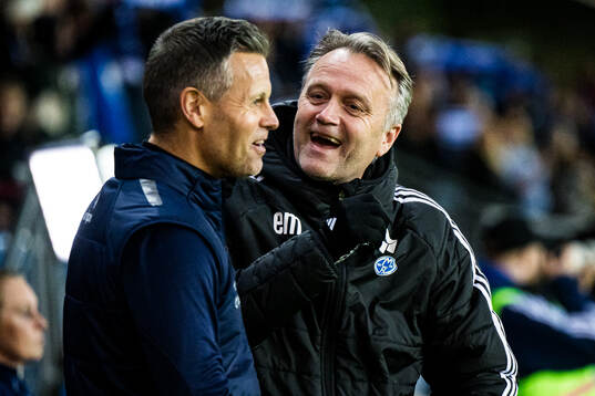 Kjetil Knutsen, head coach of Bodø/Glimt, and Erling Moe,