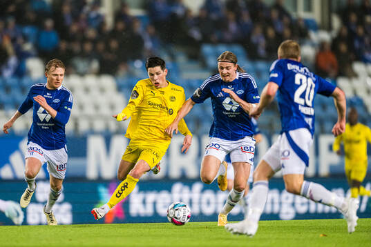 Sondre Brunstad Fet of Bodø/Glimt and Isak Helstad